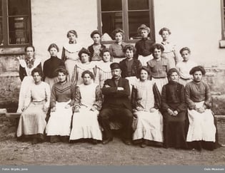 Nydalens Compagnie, gruppe, kvinner, mann, arbeidere, fabrikkbygning