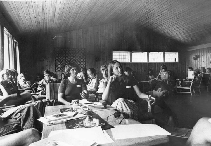 Nyfeministenes sommerleir på Skorpo sommeren 1977