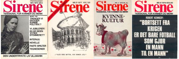 faksimiler av forsiden av Sirene.