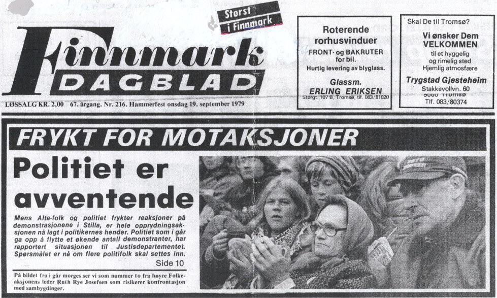 Faksimile av avisforside.